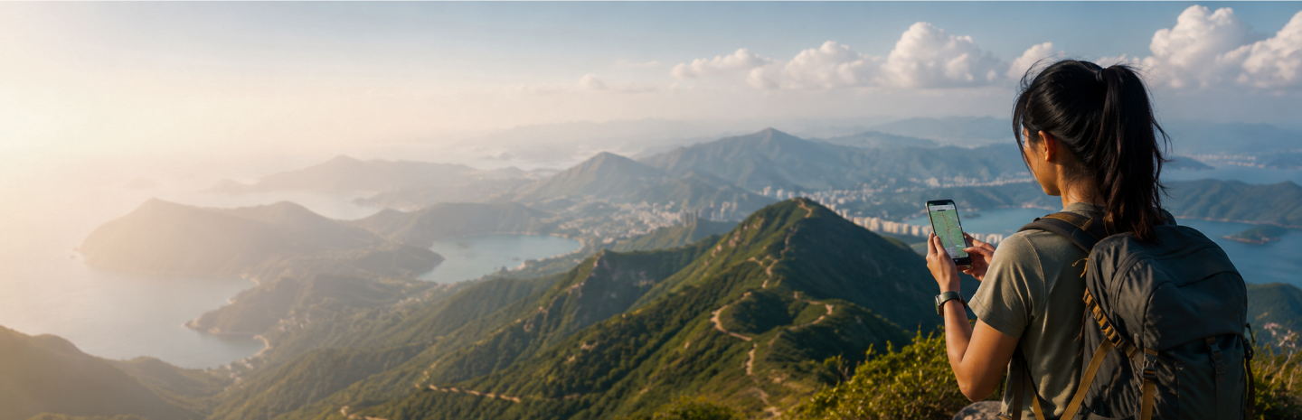 A scenic hiking trail through the mountains