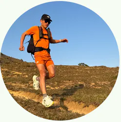 Stone, elite trail runner and WayMe user