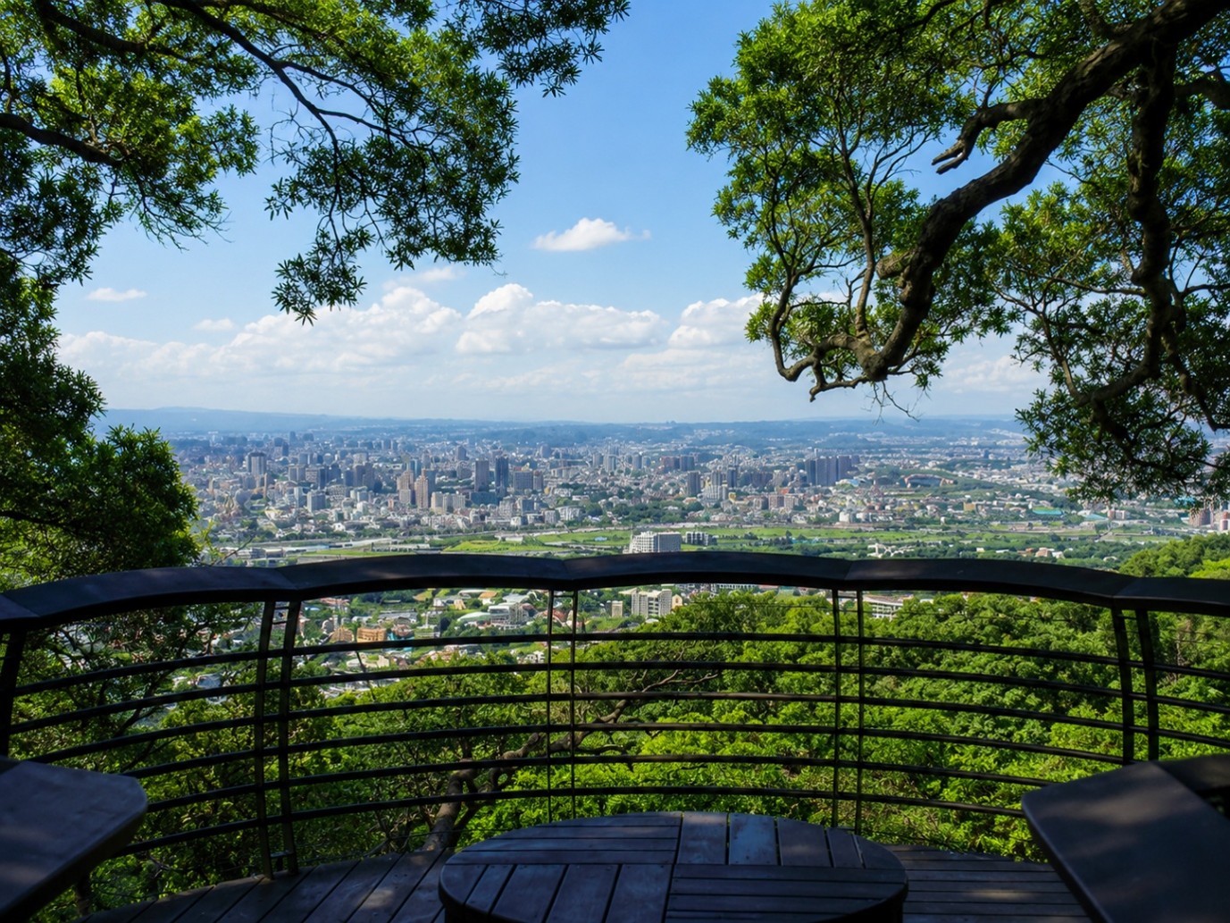 Panoramic city view from Dakeng near Taichung