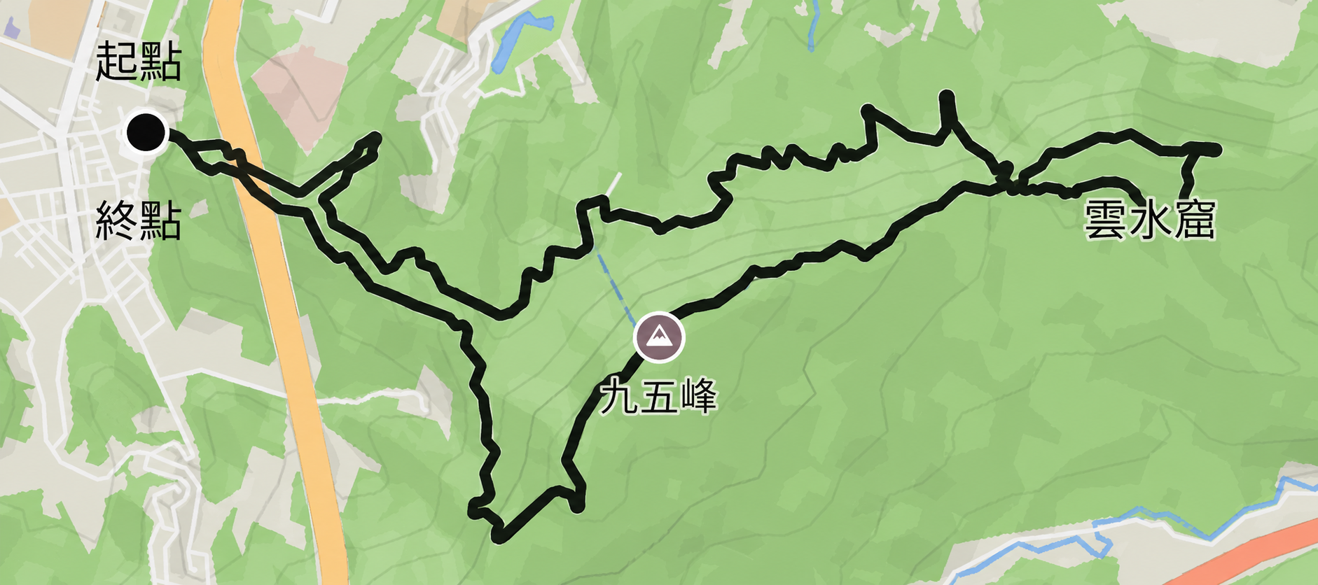 Route map for the Taipei WayMe TTT route