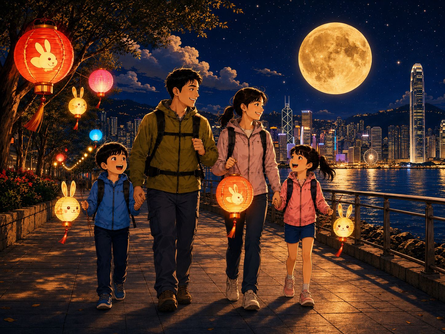 WayMe MoonWalk in Hong Kong under the Mid-Autumn moon
